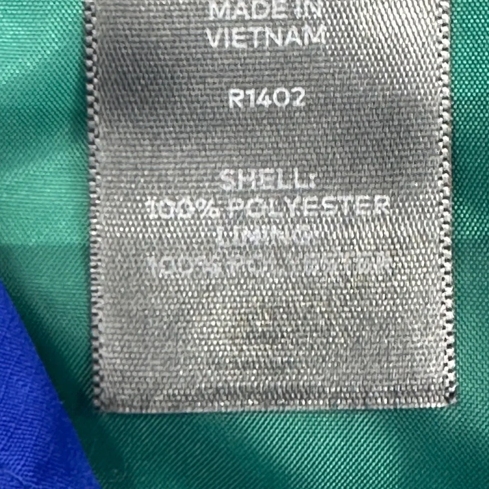 Champion C9 R1402 Youth Large 12/14 Lightweight‎ Blu/ Green Zip Up Hooded Jacket